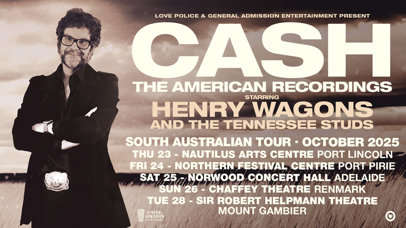 CASH: A Journey Through The American Recordings starring Henry Wagons at the Norwood Concert Hall